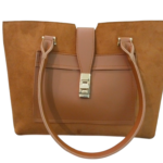 Mustard Brown Hand Bag with mobile pouch