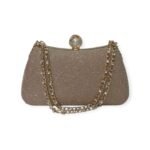 Golden Clutch with Fancy Chain